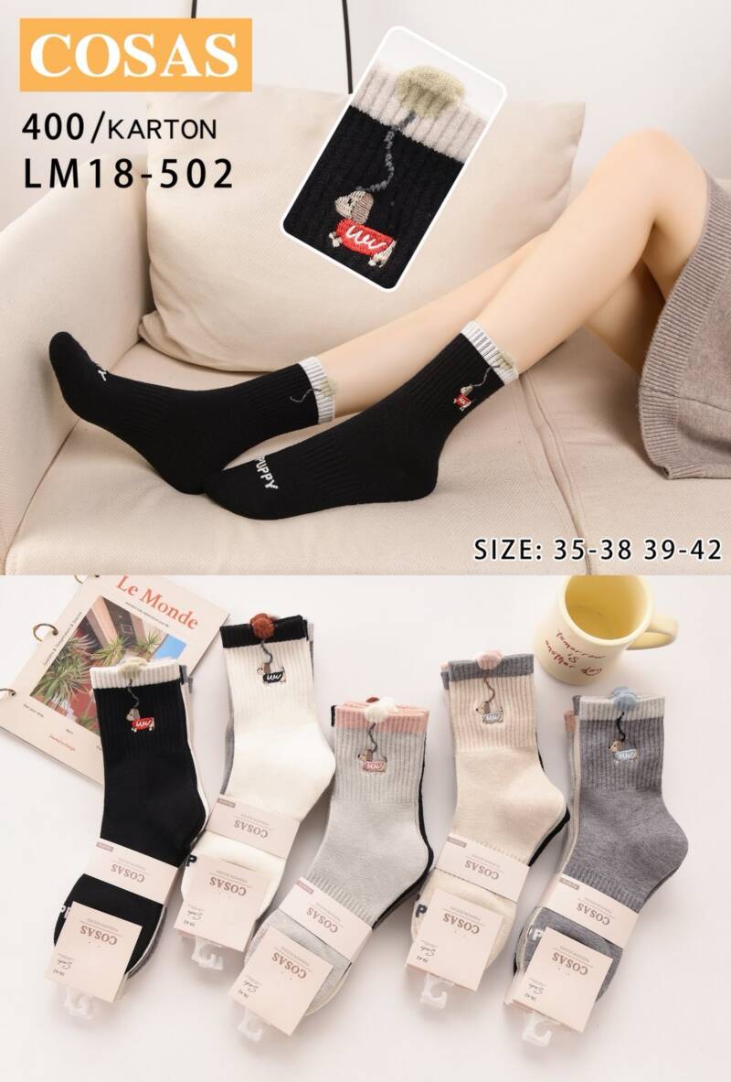 Skarpety damskie Roz 35-42, Mix kolor Paczka 40 szt